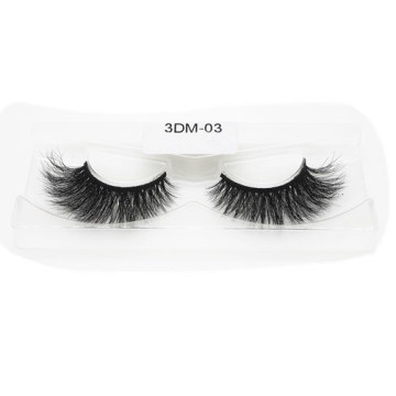 Customized Natural Long Wholesale 3D 5D 25mm Mink Fur Strip Eyelashes